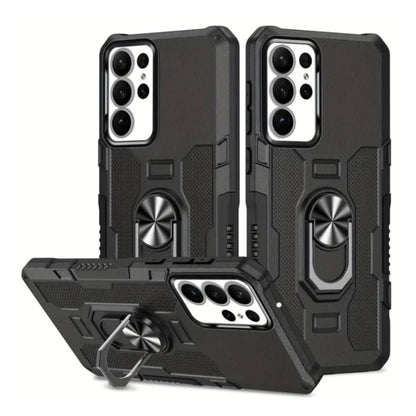 Black Samsung Galaxy S23 Ultra phone case by 9eight5, with a sleek design and available in three colors.