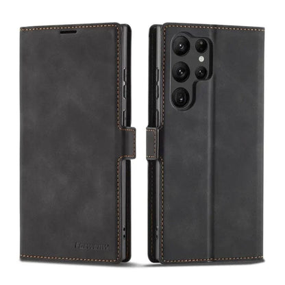 Black 9eight5 phone case for Samsung Galaxy S25 Plus, available in four colors, offers stylish protection for the smartphone.