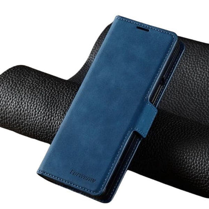 Black Samsung Galaxy S25 Plus phone case by 9eight5, available in four colors, showing a sleek protective cover with textured finish.