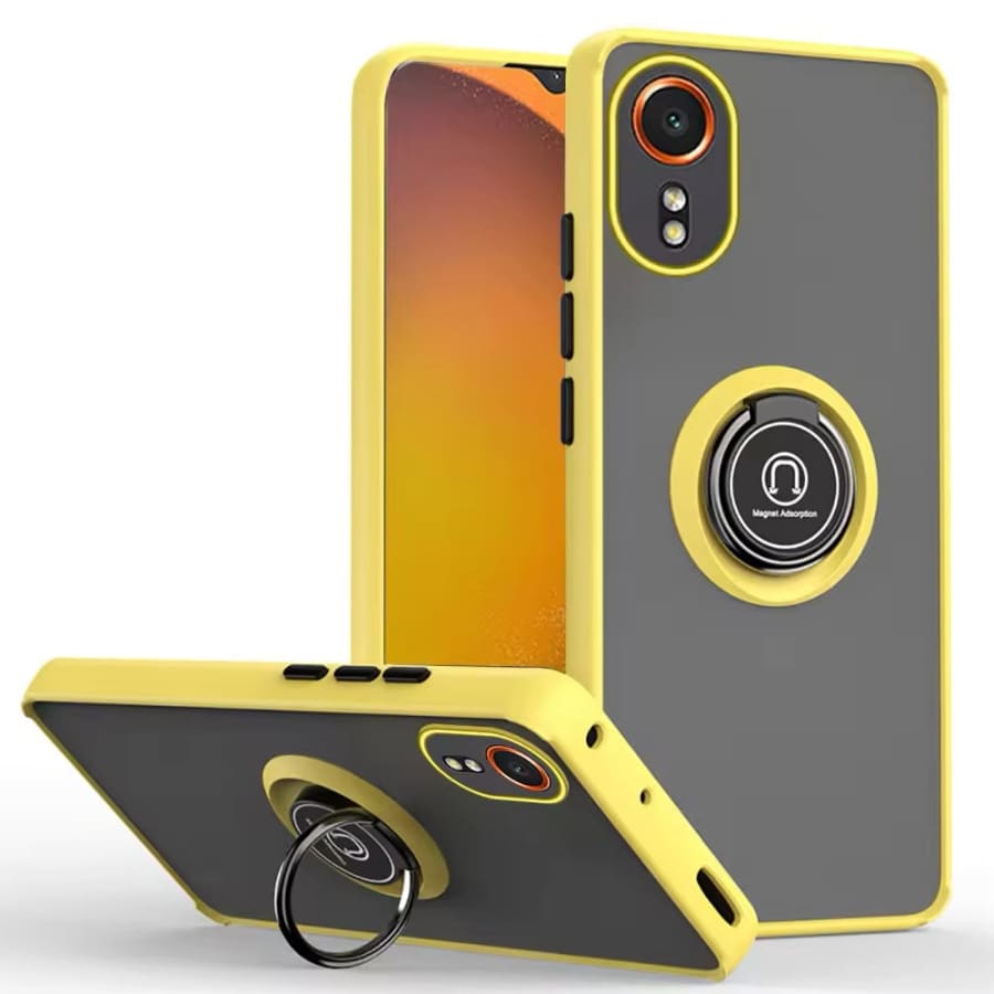 Black Samsung Galaxy Xcover 7 phone case by 9eight5, durable protective cover with three color options available.