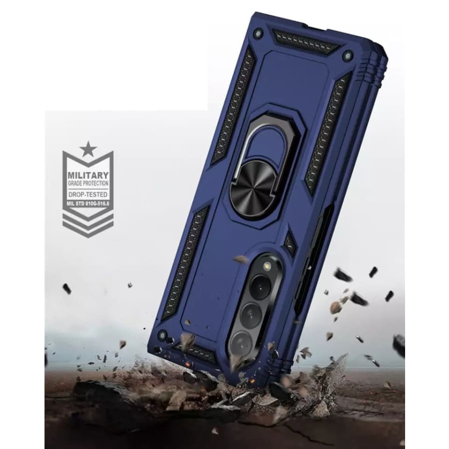 Black 9eight5 phone case for Samsung Galaxy Z Fold 3, rugged hard case with a durable design and available in four colors.
