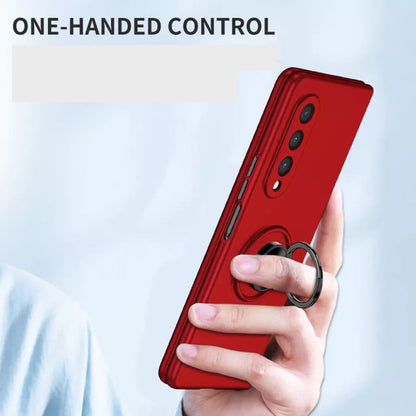 Black Samsung Galaxy Z Fold 4 phone case by 9eight5, showcasing a sleek protective cover with other color options available.