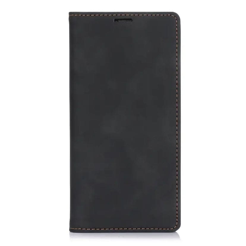 Brown flip case for iPhone 15 Pro Max 6.7-inch by 9eight5, showing front cover and sleek design in three color options.