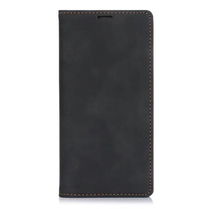 Brown flip case for iPhone 15 Pro Max 6.7-inch by 9eight5, showing front cover and sleek design in three color options.