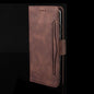9eight5 Samsung Galaxy Z Fold 2 wallet phone case in brown with multiple color options, featuring a protective design and card slots.