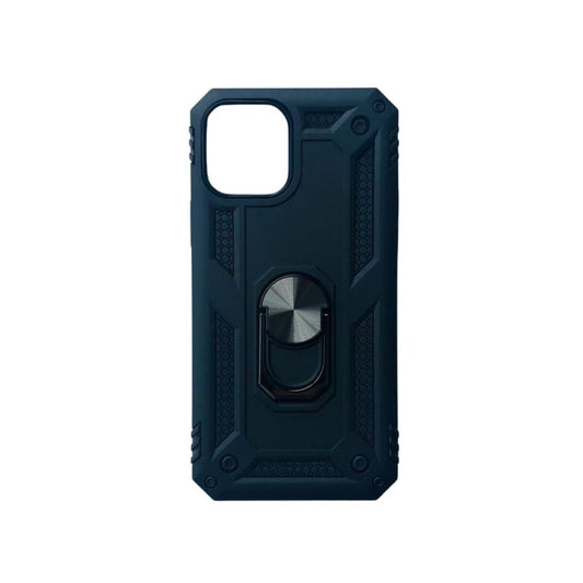 Black Rugged Armor case for iPhone 12 and 12 Pro by 9eight5, showing durable, textured protective phone cover.