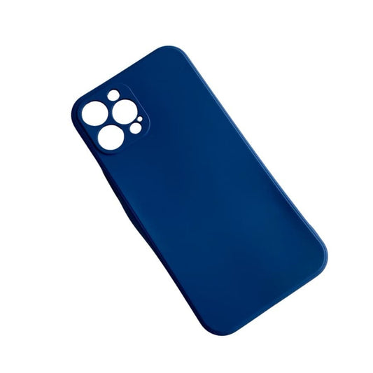 Navy phone case for iPhone 12 Pro Max (6.7”) by 9eight5, featuring a protective and stylish design for the Apple smartphone.