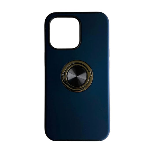 Navy rugged phone case for iPhone 13 and iPhone 13 Pro, durable protective cover by 9eight5 with textured design.