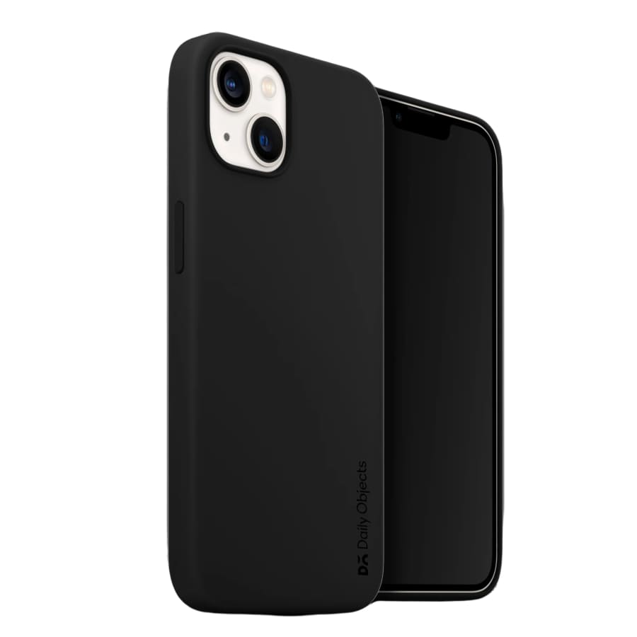 Black Goospery phone case for iPhone 14 Plus (6.7”) by 9eight5, showing the protective rear design and precise cutouts.