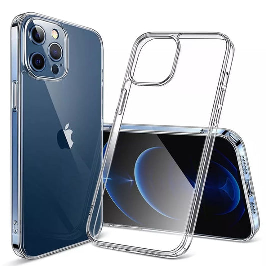 Clear 9eight5 phone case for iPhone 14 Pro (6.1-inch), showcasing slim, transparent protection with precise cutouts.