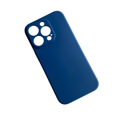Navy phone case for iPhone 14 Pro (6.1-inch) by 9eight5, protective and stylish with a smooth matte finish.