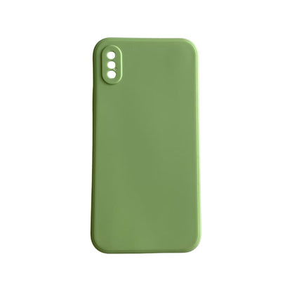 Light green 9eight5 phone case for iPhone X and XS with slim design and protective edges, shown on a white background.