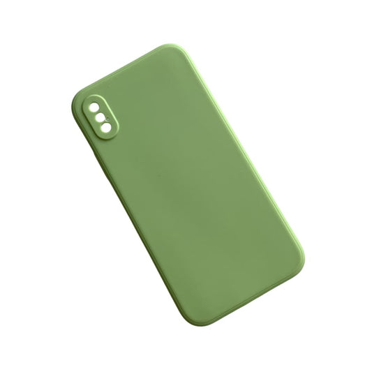 Light green 9eight5 iPhone X/XS case showing slim design and textured surface for protection and style.