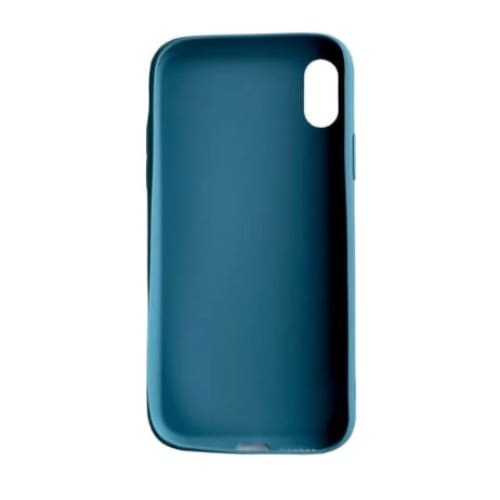 Blue 9eight5 iPhone XR case, soft protective phone cover with precise cutouts, designed for durability and style.
