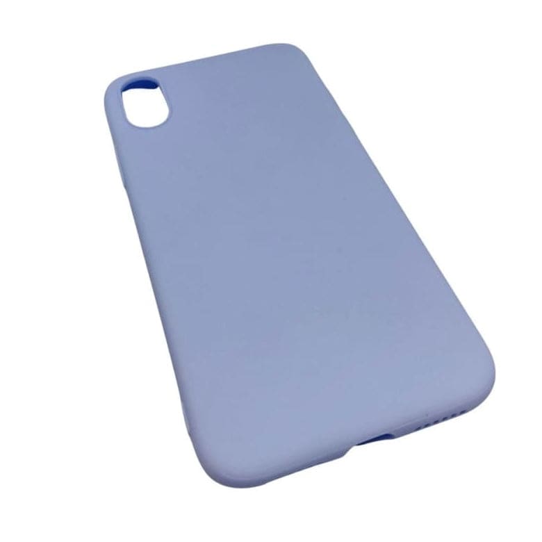 Lavender silicone phone case for iPhone X and XS by 9eight5, soft and flexible protective cover for Apple smartphones.