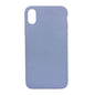 Lavender silicone phone case for iPhone X and XS by 9eight5, slim and flexible protective cover with smooth texture.