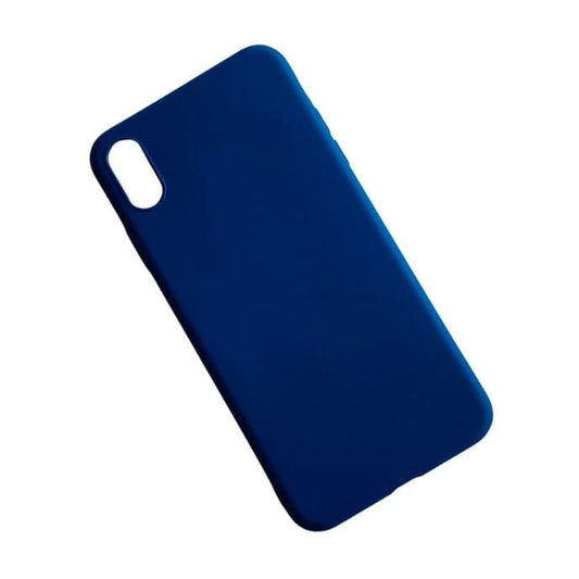Navy phone case for iPhone XS Max by 9eight5, slim protective cover with precise cutouts and matte finish.