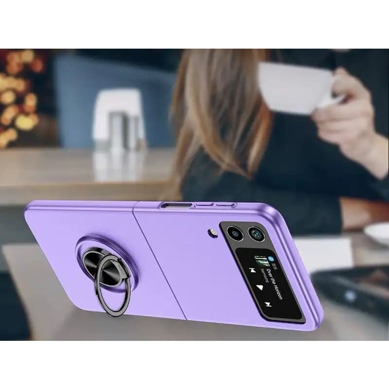 Ocean blue 9eight5 phone case for Samsung Galaxy Z Flip 3, showcasing a slim protective cover in vibrant color options.