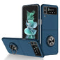 9eight5 Samsung Galaxy Z Flip 4 phone case in ocean blue, showcasing protective design and available in six different colors.