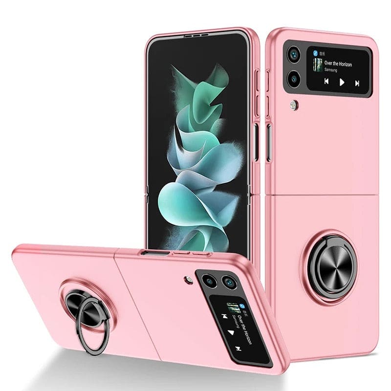 9eight5 Samsung Galaxy Z Flip 4 phone case in ocean blue, showing a sleek protective design with six color options available.