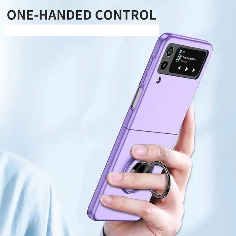 9eight5 Samsung Galaxy Z Flip 4 phone case in ocean blue, showcasing a slim protective design with multiple color options.