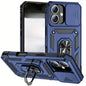 Black rugged armor case for iPhone 16 (6.1”) by 9eight5, featuring a durable design for enhanced protection.