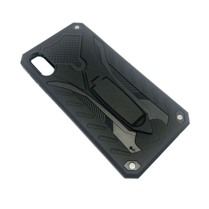 Black hard silicone phone case for Samsung Galaxy A10/A10e by 9eight5, designed to protect and fit the 6.2-inch smartphone.