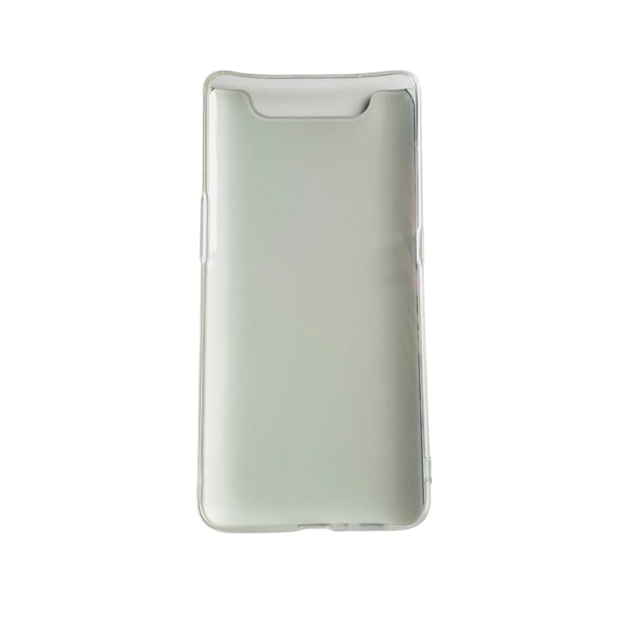 Silicone phone cover for Samsung Galaxy A80 and A90 by 9eight5, showing a slim, flexible case with a smooth matte finish.