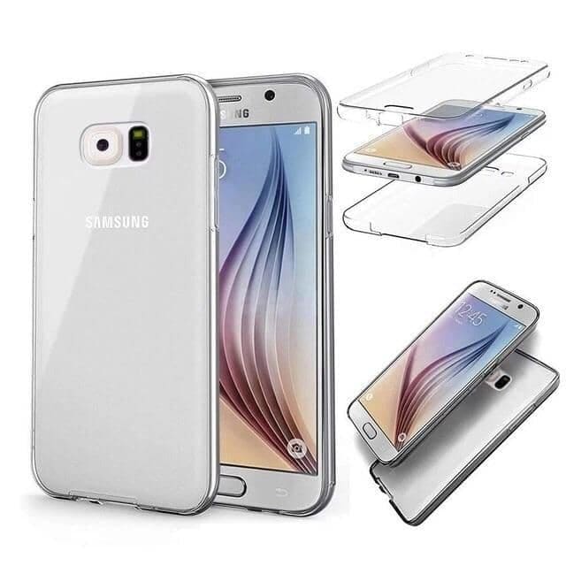 Clear silicone phone case for Samsung Galaxy Note 10 by 9eight5, showcasing a transparent, flexible protective cover for the device.