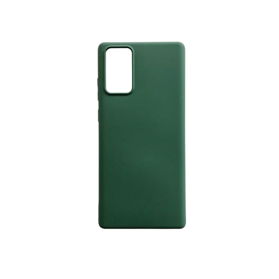 Green silicone case for Samsung Galaxy Note 20 by 9eight5, slim protective phone case with textured exterior.