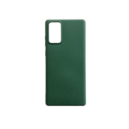 Green silicone case for Samsung Galaxy Note 20 by 9eight5, slim protective phone case with textured exterior.