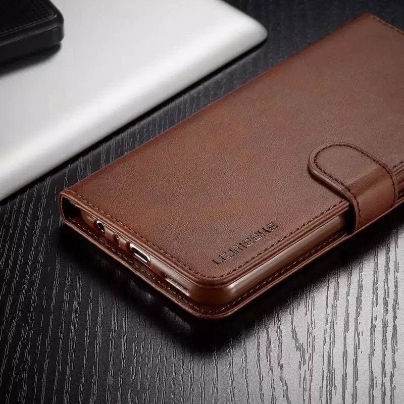 Brown 9eight5 phone case for Samsung Galaxy S10 Plus, showing a sleek protective cover with textured finish.