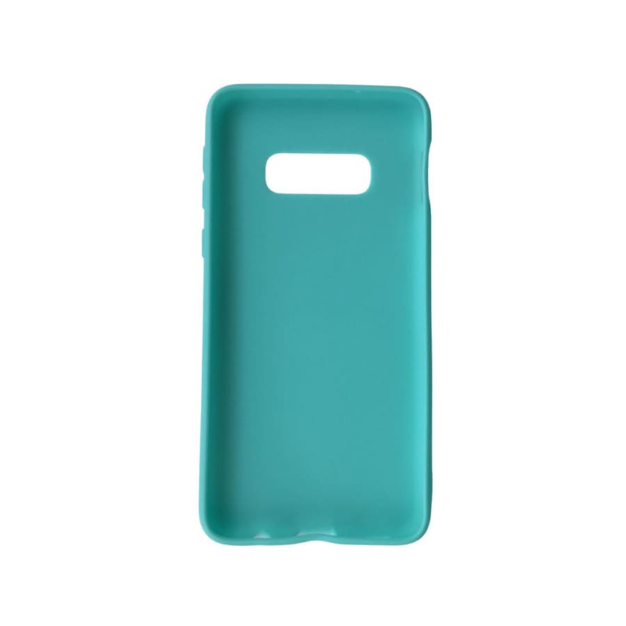 Sky blue silicone phone case for Samsung Galaxy S10 by 9eight5, flexible and protective with a smooth finish.