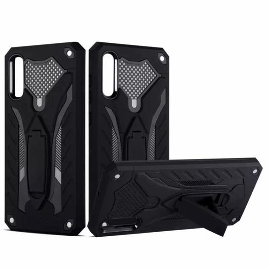 Black rugged phone case for Samsung Galaxy S20 Plus by 9eight5, featuring durable, protective material with textured grip.