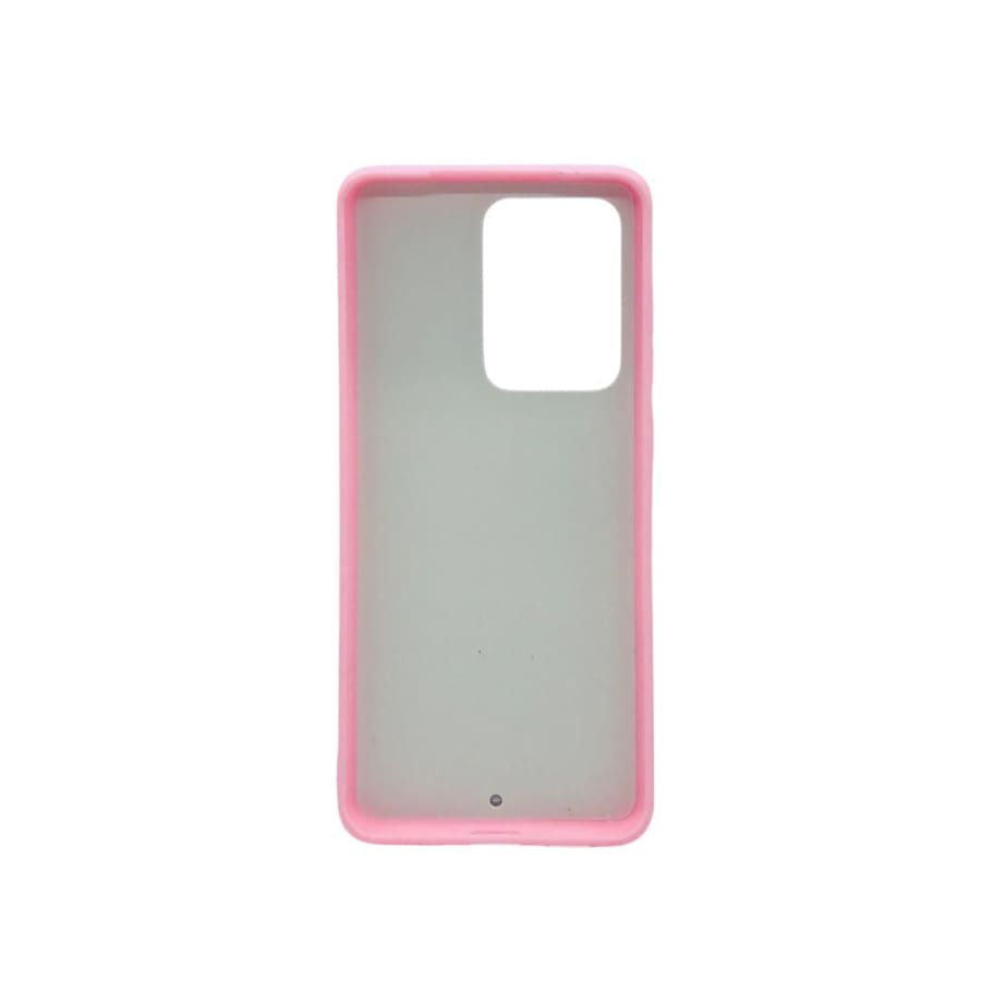 Pink rainbow silicone phone case for Samsung Galaxy S20 Ultra by 9eight5, featuring a vibrant, flexible protective cover.
