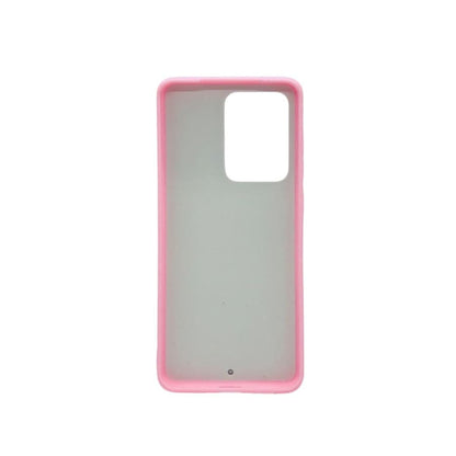 Pink rainbow silicone phone case for Samsung Galaxy S20 Ultra by 9eight5, featuring a vibrant, flexible protective cover.