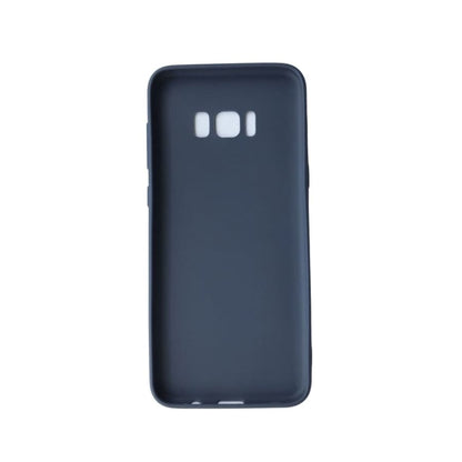 Silicone phone case for Samsung Galaxy S8 Plus by 9eight5, showing smooth, flexible material and precise cutouts for buttons and camera.