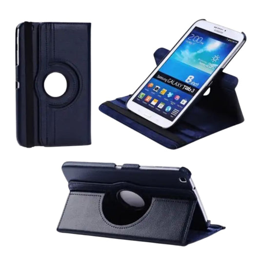 Black protective cover case for Samsung Galaxy Tab 3 8.0 inch T310/T315 by 9eight5, showing the front and back of the tablet.