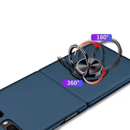 Blue 9eight5 phone case for Samsung Galaxy Z Flip 1 and Z Flip 2, providing stylish protection for the foldable smartphone.