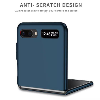 Blue Samsung Galaxy Z Flip 1 and 2 phone case by 9eight5, protective cover with sleek design for flip smartphones.