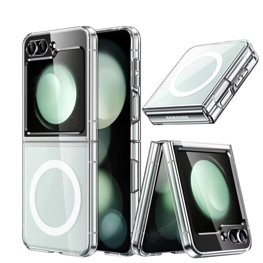 9eight5 phone case for Samsung Galaxy Z Flip 6, protective cover with sleek design and precise cutouts for buttons and camera.
