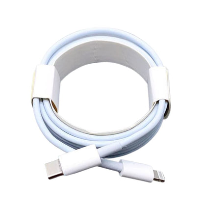 9eight5 2m Type-C to Lightning charging cable for phone and tablet, 18W fast charging, durable and flexible design.