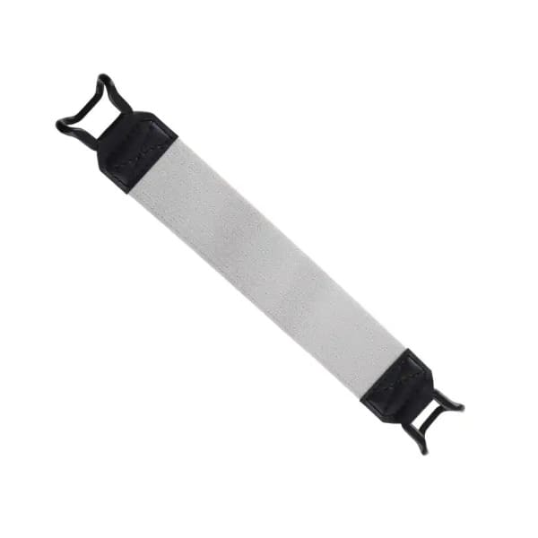 Black finger grip accessory for iPads and tablets by 9eight5, providing secure hold and easy handling for phone and tablet devices.