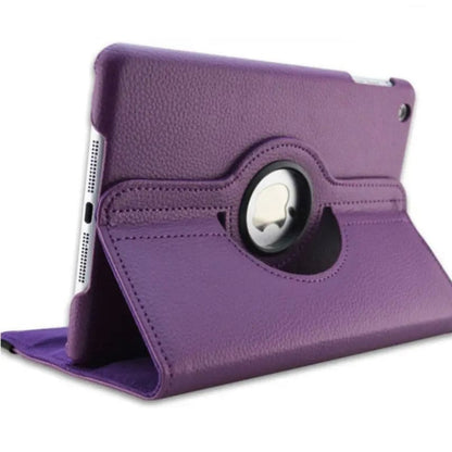 Black 9eight5 full-body iPad case for 5th/6th gen 9.7-inch iPad Air and Air 2, showing the protective cover on the device.