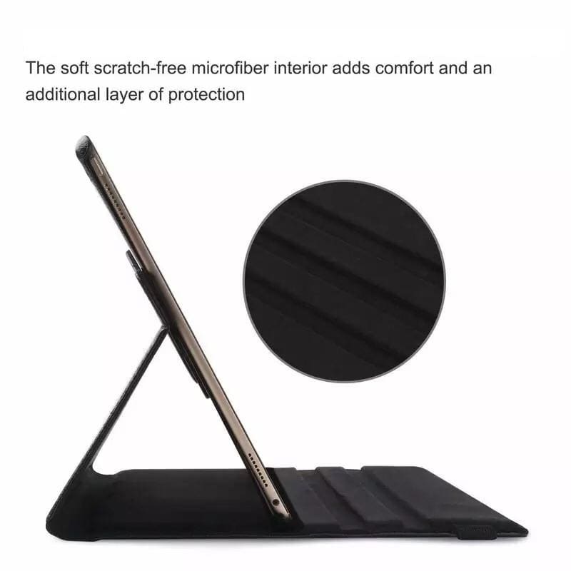 Black full-body cover for iPad Pro 10.5” and iPad Air 10.5” by 9eight5, showing a sleek protective case with precise cutouts.