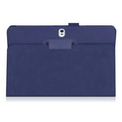 Black and navy 9eight5 tablet cover for Samsung Galaxy Note 10.1 (2014) P600 and Tab Pro 10.1 (T520) shown on the product image.