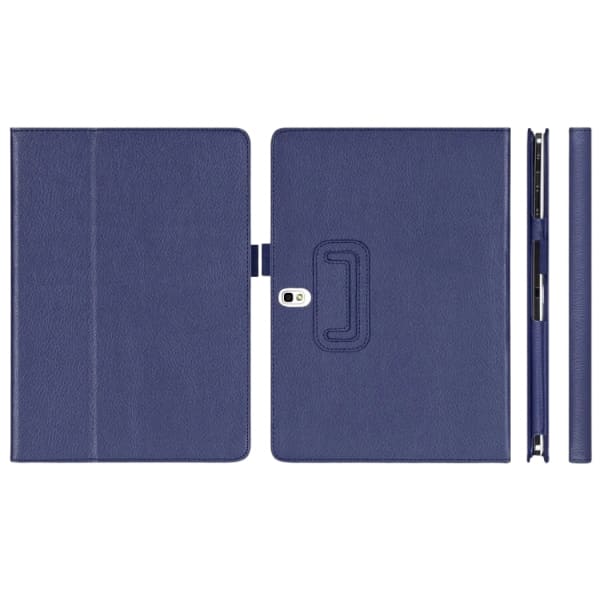 Black and navy 9eight5 tablet cover for Samsung Galaxy Note 10.1 (2014) P600 and Tab Pro 10.1 T520, with a sleek protective design.