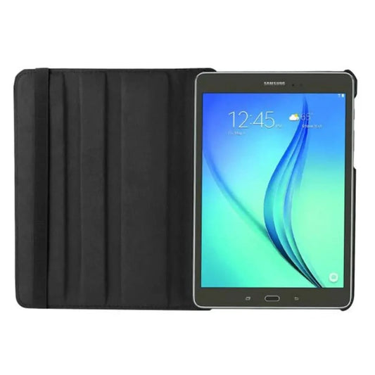 Black Samsung Galaxy Tab S2 8.0-inch cover by 9eight5, protective case for T710, T715, and T719 tablets, available in two colors.
