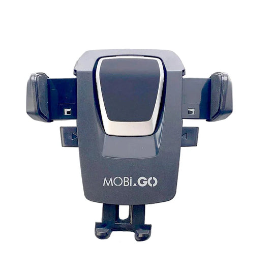 9eight5 Mobigo car phone bracket holder mounted on a vehicle dashboard for secure mobile phone support.