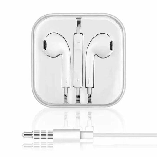9eight5 earphones with carry case for phone and tablet, in-ear design with compact protective storage.